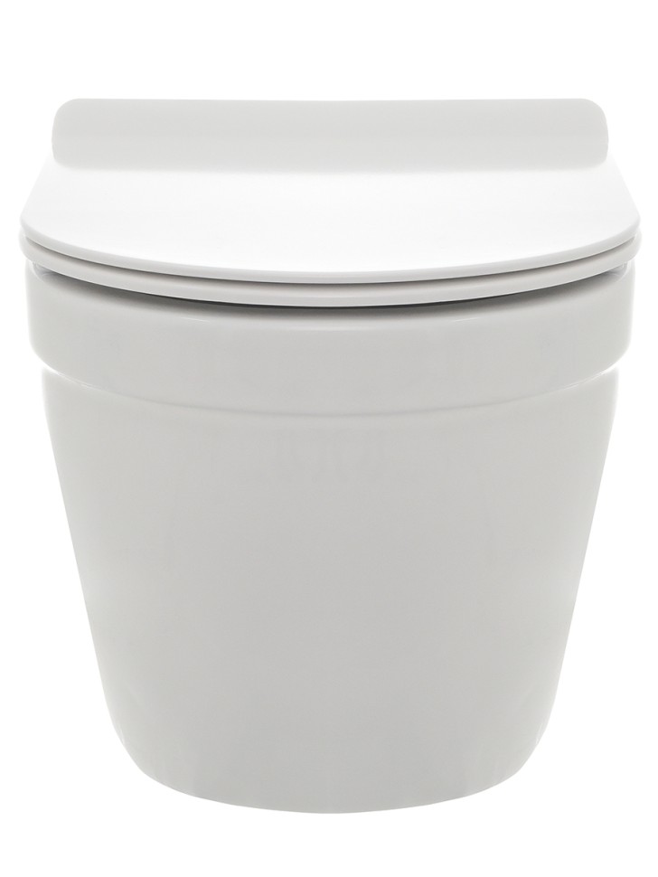 AQM2006 Унитаз подвесной с сиденьем SoftClose, технология смыва Rimless, скрытый крепеж. 520х360х410