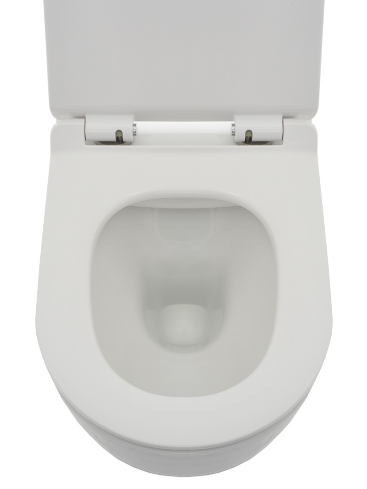 AQM2006 Унитаз подвесной с сиденьем SoftClose, технология смыва Rimless, скрытый крепеж. 520х360х410