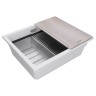 Мойка LUMI-MULTI SINK 55 UNI, IT-GRANIT, LU-MULTI 55-WH, белый, 550х450, Paulmark