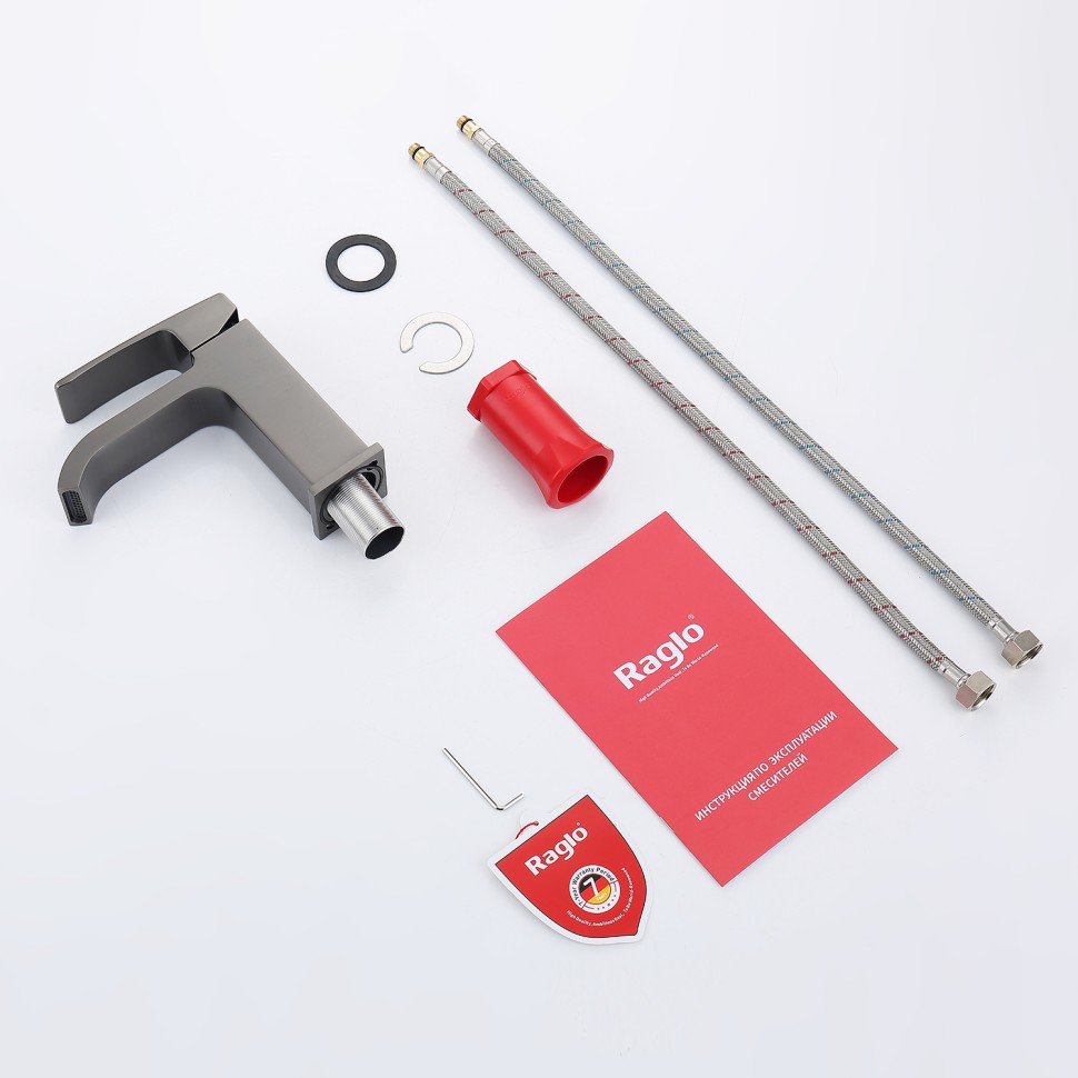 Смеситель Raglo для умывальника, графит