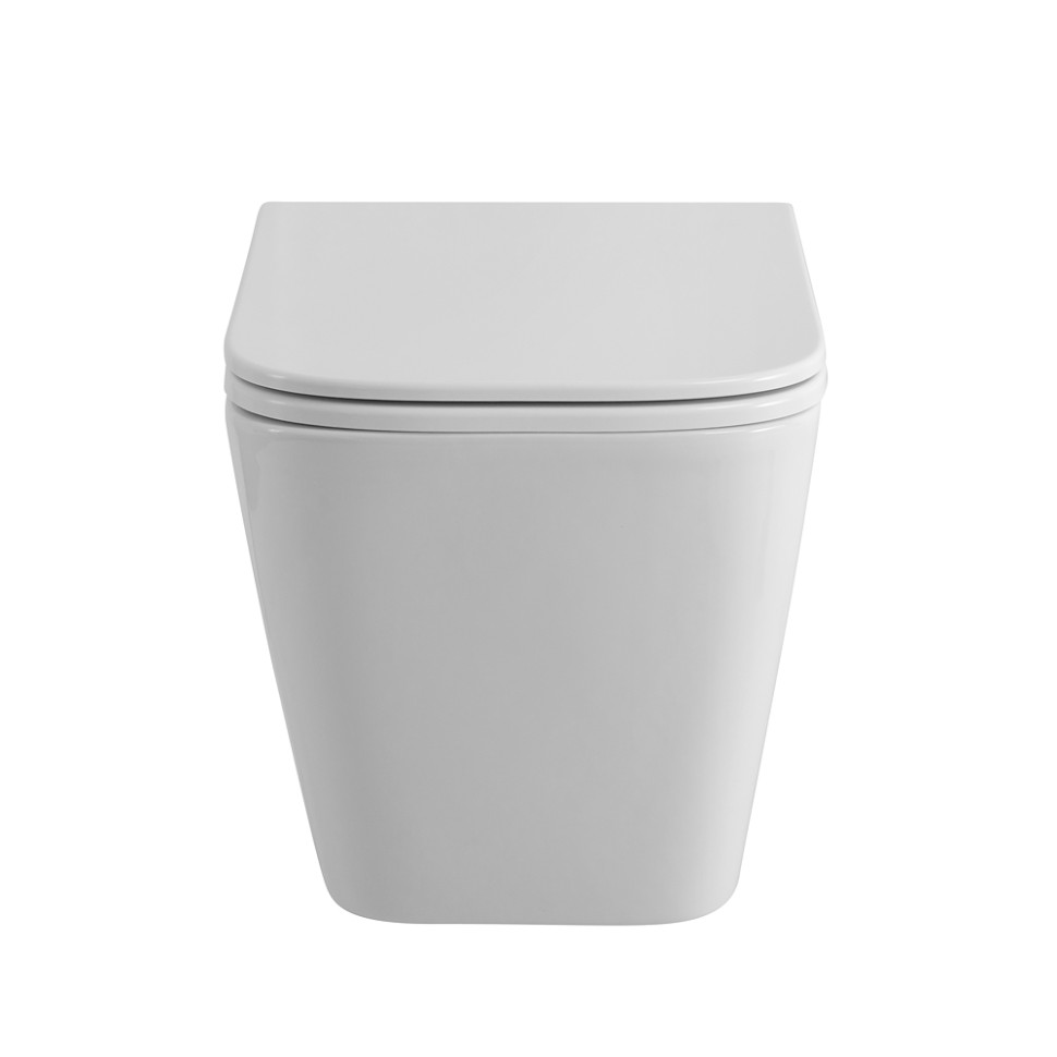 Унитаз подвесной безободковый с сиденьем и смывом TORNADO BelBagno ARDENTE-R BB520CH-TOR/SC