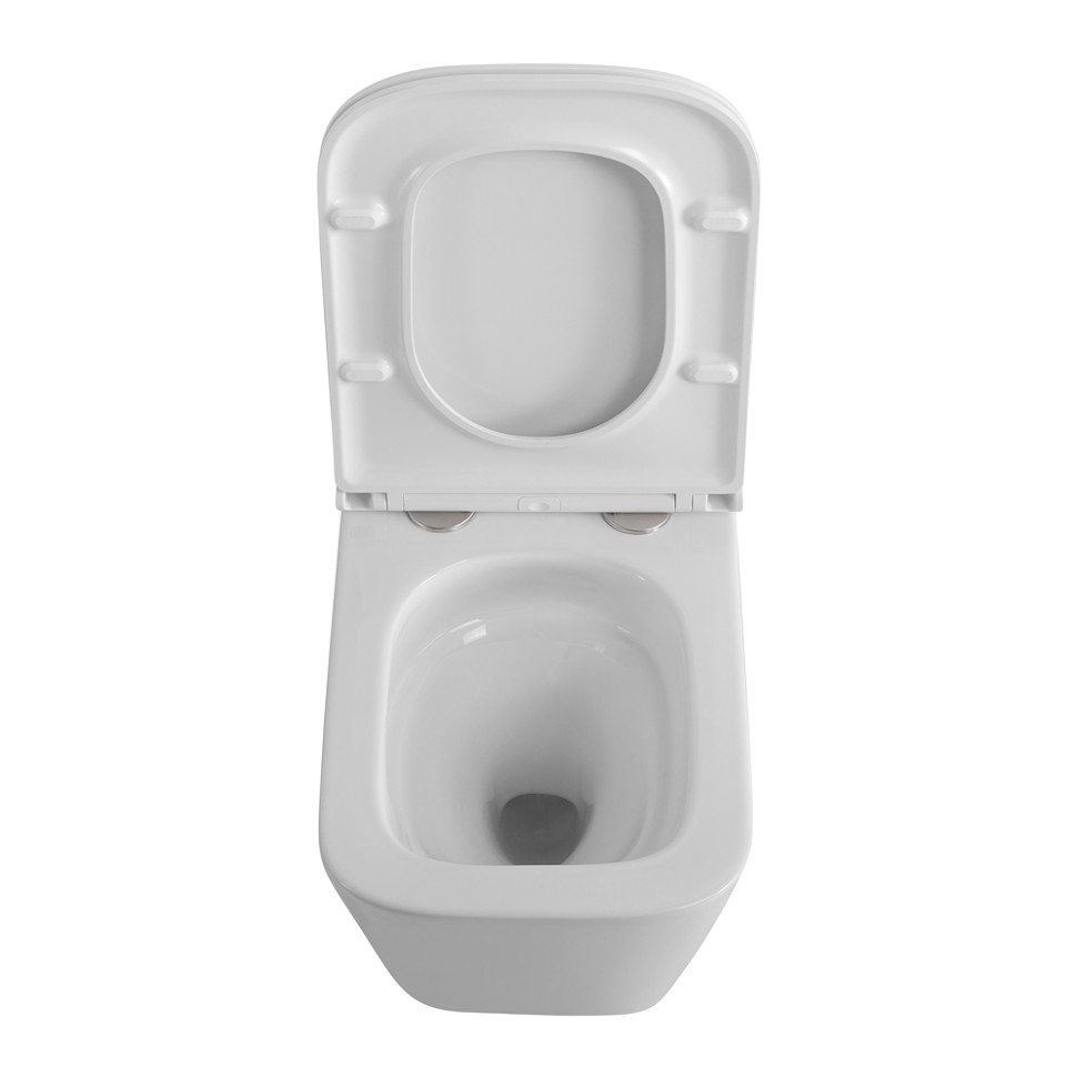 Унитаз подвесной безободковый с сиденьем и смывом TORNADO BelBagno ARDENTE-R BB520CH-TOR/SC