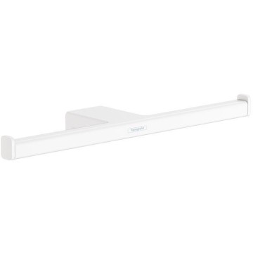 Держатель туалетной бумаги Hansgrohe AddStoris, двойной, белый матовый, 41748700