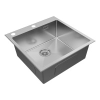 Мойка нерж. сталь KRONER-EDGE 51, PM775151-BS, брашированная сталь, 510х510мм, Paulmark