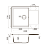 Кухонная мойка Omoikiri Daisen 65-SA Artgranit/бежевый