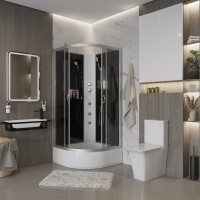 Душевая кабина Niagara Classic NG-3501-14BKG (90х90х200) средний поддон(26см),стекло тонированное,4 места