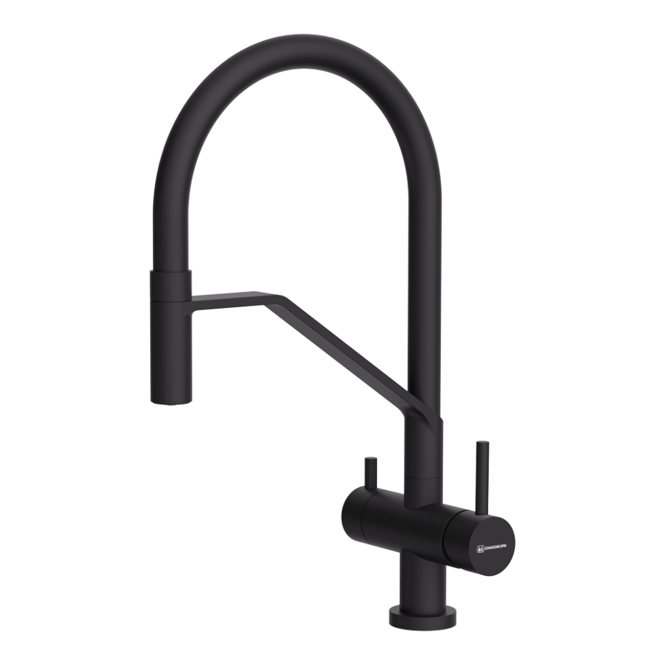 Смеситель для кухни Omoikiri Akeno GB-BL латунь/графит/черный