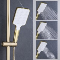 Душевая система Splenka с термостатом для ванны S224.26.03 Золотой сатин