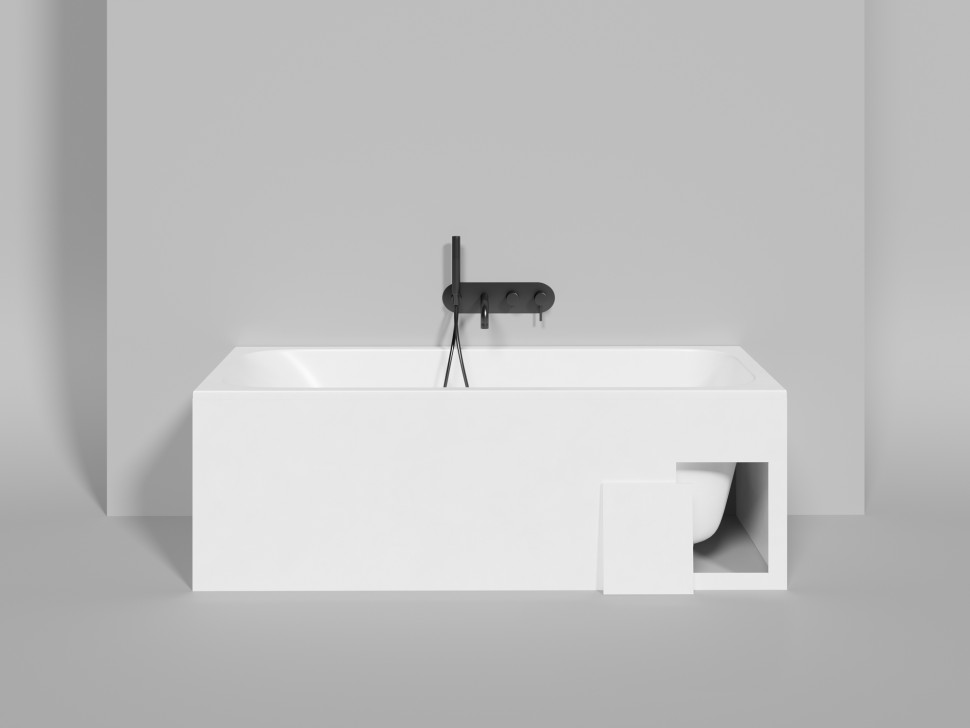 Ванна встраиваемая ORLANDA KIT 160x70 покраска по RAL полностью S-Sense Матовое