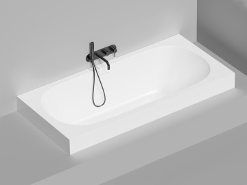 Ванна встраиваемая ORNELLA AXIS KIT 190x90 покраска по RAL полностью S-Stone Матовое