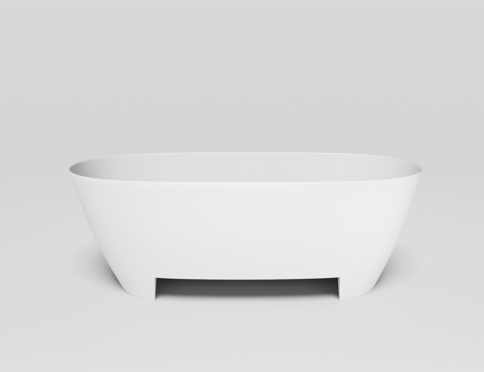 Ванна отдельностоящая SOFIA LIGHT с переливом  покраска по RAL полностью S-Sense Глянцевое