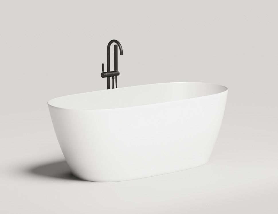 Ванна отдельностоящая SOFIA LIGHT с переливом  покраска по RAL полностью S-Sense Глянцевое