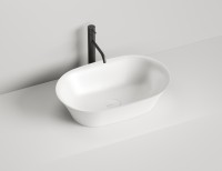 Раковина накладная MONA  покраска по RAL полностью 600х390х165 S-Sense Глянцевое