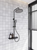 Душевая стойка ENNA, чёрный матовый