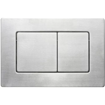 Кнопка смыва Veconi FLUSH V9, сталь брашинг