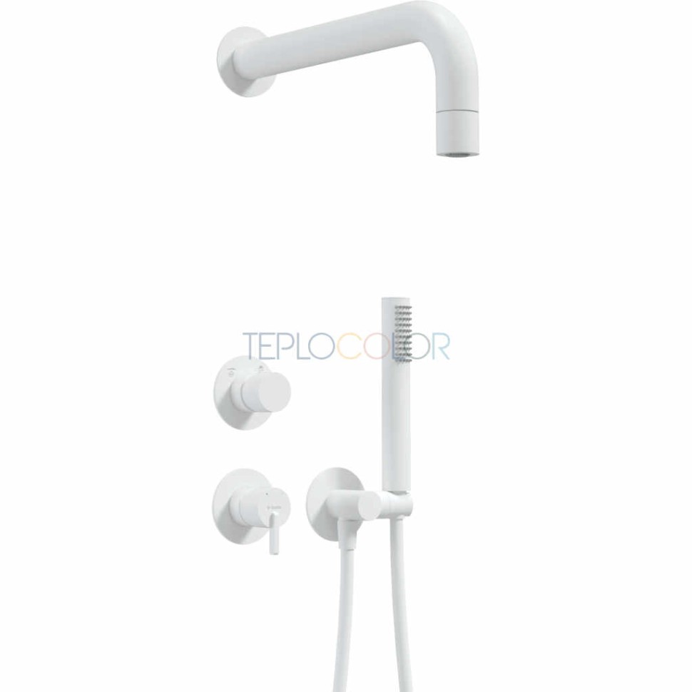 Набор для душа скрытого монтажа, с верхним душем