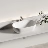 Раковина CERAMICANOVA Twist накладная овальной формы 500x300x140 белый матовый CN12001MW