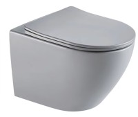 Унитаз подвесной Tornado Gid Tr2122TF-Lgm 62259Y серый матовый 49x36x36