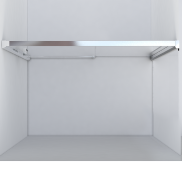 Душевая дверь Лугано (Lugano) VDS-1L150CL-1, 1500, хром, стекло прозрачное