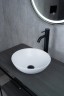 Раковина Gid 9081wm 51244 накладная белая матовая 36x36x14