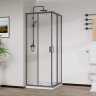 Душевой уголок City VSS-5CT900CLGM, 900*900, вороненая сталь, стекло прозрачное