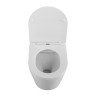 Унитаз подвесной безободковый с сиденьем BelBagno FLAY-R BB053CHR/SC