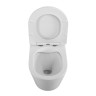 Унитаз подвесной безободковый с сиденьем BelBagno FLAY-R BB053CHR/SC