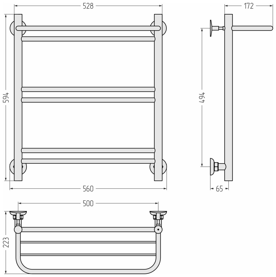 Версия-Н1 600х500 (Полка+1+2+2) П 16