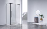 Душевой уголок Slim-N VSR-4SN8012CLB, 1200*800, черный, стекло прозрачное