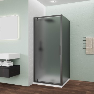 Душевой угол Veconi Ottimo P30SP GR, 800х1000х1900 графит брашинг, стекло тонированное матовое