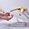 Смеситель Raglo встраиваемый для умывальника R51.11.03 Сатин золотой