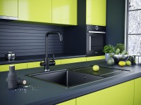 Смеситель для кухни Logas, антрацит полностью, Lo213021-401TB(AN), Paulmark