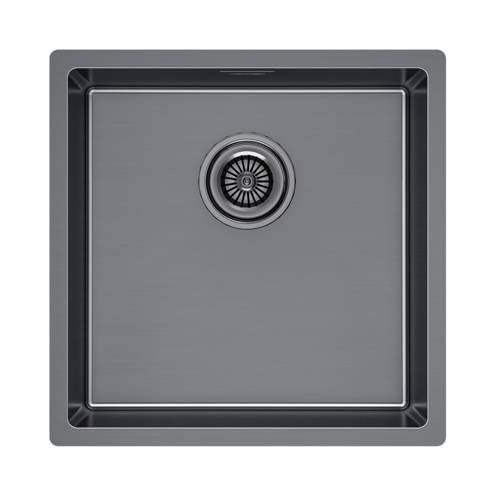 Мойка LASSAN 44 UNI, нерж. сталь, LA44-GM, вороненая сталь, 440х440мм, Paulmark