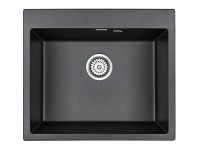 Мойка KANTE 60, IT-GRANIT, PM106052-BL, черный, 600х520 мм, Paulmark