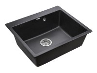Мойка KANTE 60, IT-GRANIT, PM106052-BL, черный, 600х520 мм, Paulmark