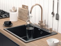 Мойка KANTE 60, IT-GRANIT, PM106052-BL, черный, 600х520 мм, Paulmark