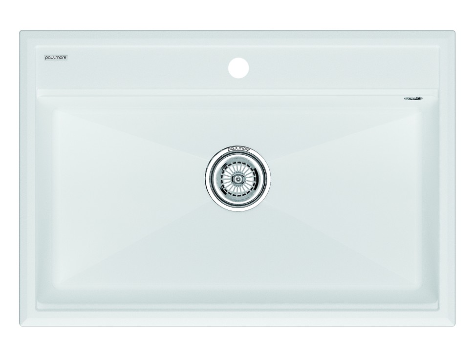 Мойка STEPIA 80, IT-GRANIT, PM117551-WH , белый, 750х510, Paulmark