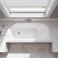 Ванна из искусственного камня STAMPO, 1700х700, белый, глянцевый