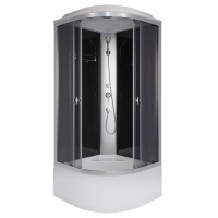 Душевая кабина Niagara Eco E100/40/TN (100х100х215) высокий поддон(40см),стекло тонированное,4 места