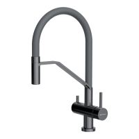 Смеситель для кухни Omoikiri Akeno GM-GR латунь/вороненая сталь/leningrad grey