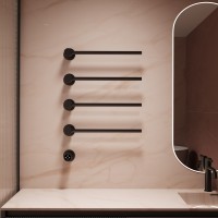 Полотенцесушитель электрический Vincea VTD-2H1MB, черный, таймер