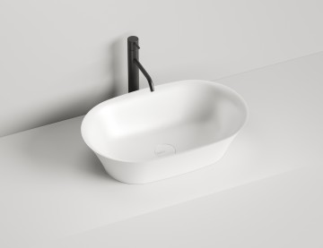 Раковина накладная MONA покраска по RAL полностью 600х390х165 S-Stone Матовое