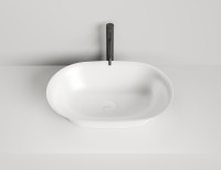 Раковина накладная MONA  покраска по RAL полностью 600х390х165 S-Stone Матовое