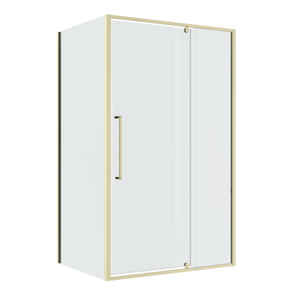 Душевое ограждение Niagara Nova NG-45-11ASG-A100SG-34 (110х100х195) прямоугольник,распашная,золото сатин,стекло прозрачное,2 места