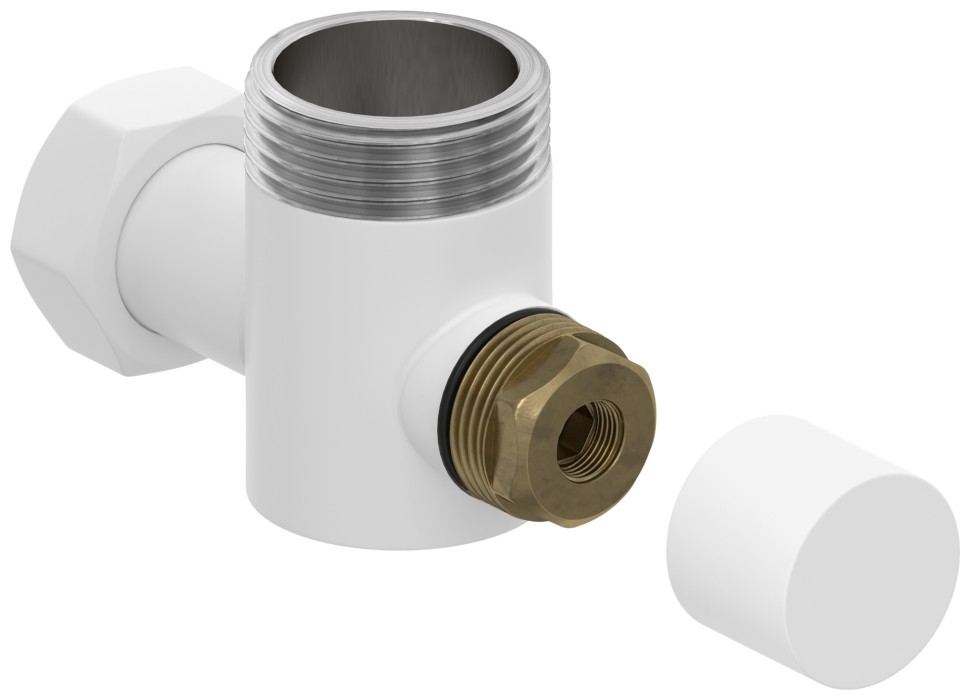 Вентиль угловой под шестигранник (G 1" НР х G 3/4" НГ)