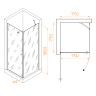 Душевой уголок RGW HO-034 (Прозрачное, 800x800)