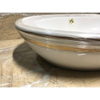 Раковина Ceramalux овальная 2150G белый,золотой