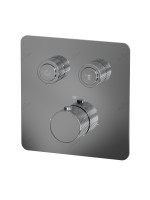 Душевая система скрытого монтажа для душа MILLEAU Tissage TERMO 2SBIT/324.2-CR на 2 потока (комплект с монтажным блоком), хром