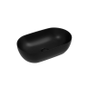 Раковина CERAMICANOVA Twist накладная овальной формы 500x300x140 черный матовый CN12001MB