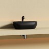 Раковина CERAMICANOVA Twist накладная овальной формы 500x300x140 черный матовый CN12001MB